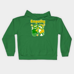 empathy - yellow/green/white Kids Hoodie